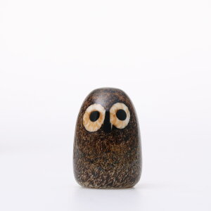 �y0332�z�C�b�^�� / �o�[�h �o�C �I�C�o �g�C�b�J Little Barn Owl �u���E�� [iittala / Birds by Oiva Toikka]