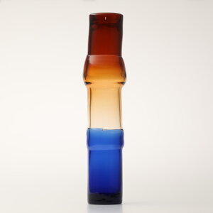 yNo.95zCb^ / Bamboo vase 90x450mm desert-clear-ulblue [iittala]