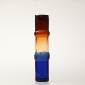 yNo.96zCb^ / Bamboo vase 90x450mm desert-clear-ulblue [iittala]