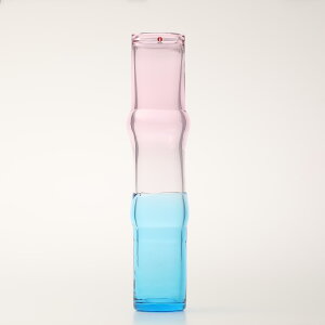 yNo.90zCb^ / Bamboo vase 90x450mm pink-clear-skyblue [iittala]