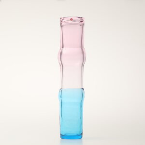 yNo.92zCb^ / Bamboo vase 90x450mm pink-clear-skyblue [iittala]
