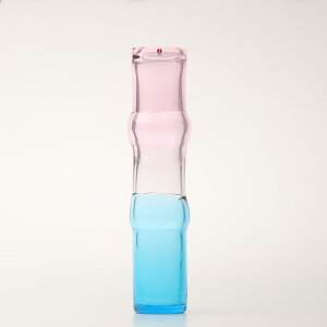 yNo.93zCb^ / Bamboo vase 90x450mm pink-clear-skyblue [iittala]
