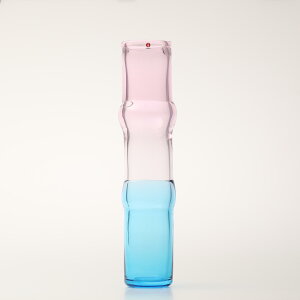 yNo.94zCb^ / Bamboo vase 90x450mm pink-clear-skyblue [iittala]