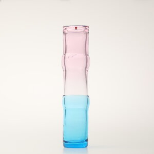 yNo.96zCb^ / Bamboo vase 90x450mm pink-clear-skyblue [iittala]