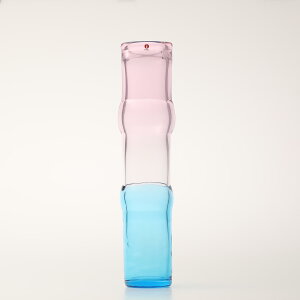 yNo.97zCb^ / Bamboo vase 90x450mm pink-clear-skyblue [iittala]