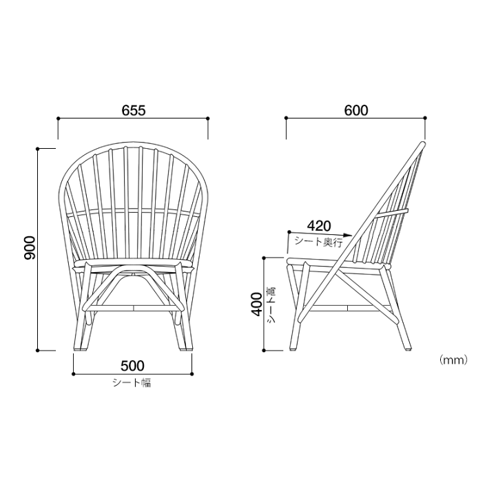 楽天市場】【0193】TOU / WR サイドチェア ナチュラル : scope version.R