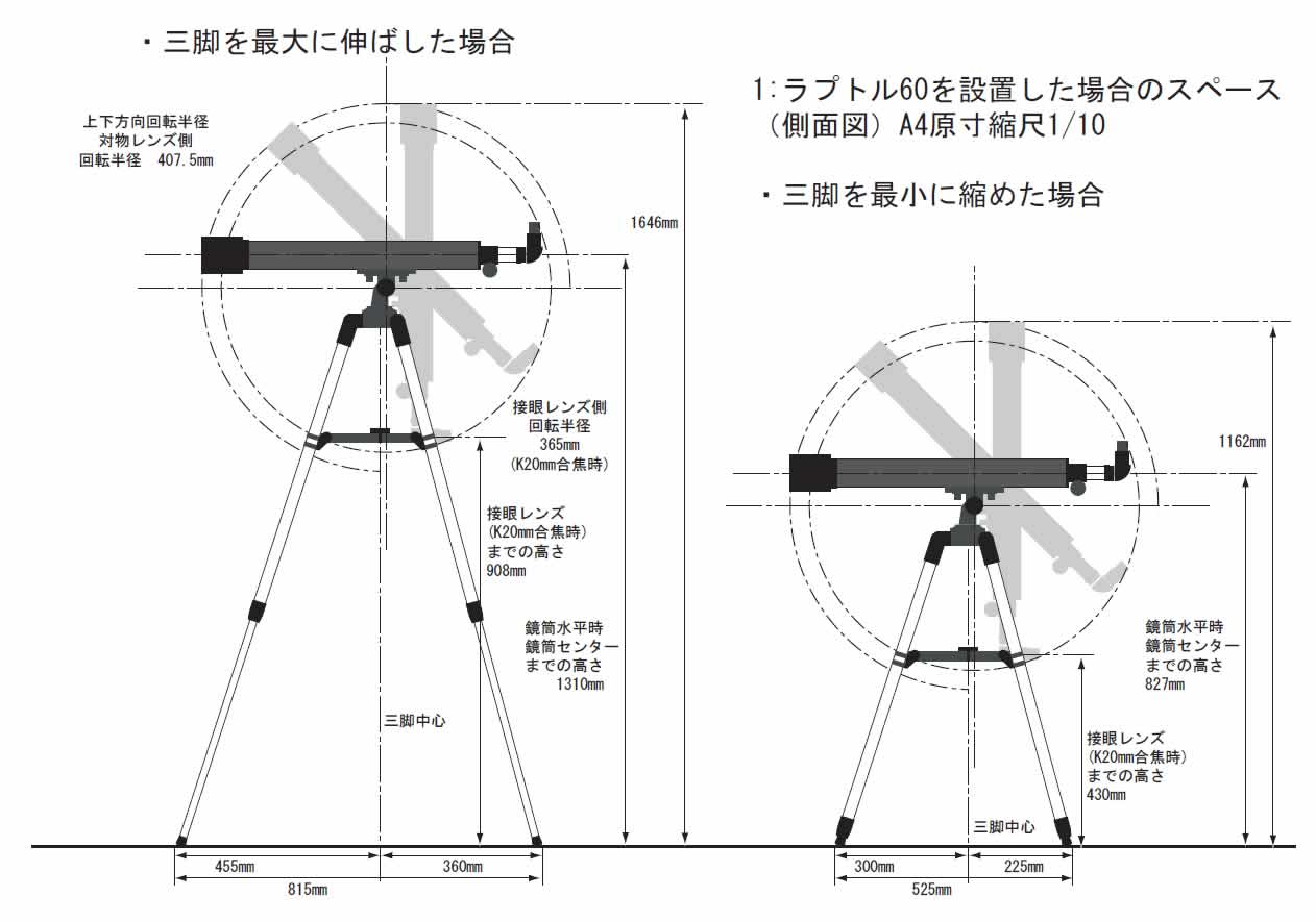 楽天市場】スコープテック ラプトル６０天体望遠鏡セット【組立 