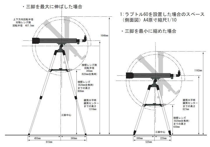 楽天市場】スコープテック ラプトル60天体望遠鏡セット【組立 