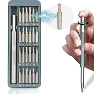 【! 】精密ドライバーセット 特殊ドライバー 磁石付き in 三角 六角 星型 y字 プラス マイナス ネジ回し ドライバー 収納ボックス S+CRV素材 時計 DIY作業 ゲーム機 カメラ修理 修理キット 家電