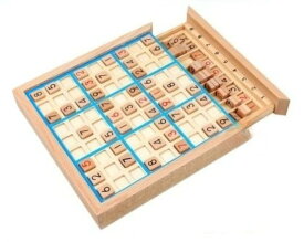 木製数独ボード、小学生に最適、論理的思考と問題を備えた子供の教育おもちゃ、質問付きおもちゃ (引き出し式数独（ピンク ）)