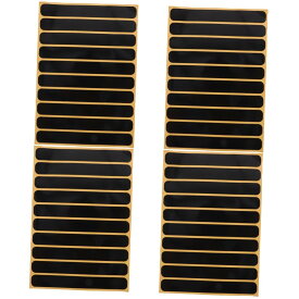 4シーツ枚反射テープ ヘルメット用 ブラック 貼 アウトドア用 反射