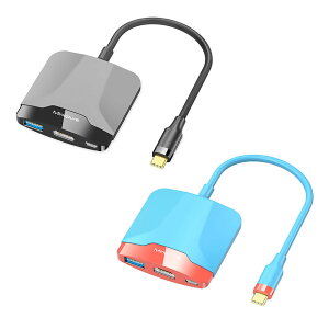 Type-C to HDMI ϊA_v^[ HDMI USB3.0 PD ^CvC 4KΉ hbN USB-C HDMIo