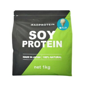 MADPROTEIN(�}�b�h�v���e�C��) �V���[�Y�@SOYPROTEIN(�\�C�v���e�C��)���o�j�� 1kg�@�n���₷���A���܂ɂȂ�ɂ����݌v