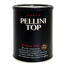 PELLINI(ペリーニ) コーヒー トップ アラビカ100％ (缶)　おしゃれなデザインのコーヒー缶。