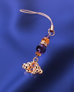 ピンピン元気ストラップ 黄水晶 爆裂黄水晶 紫水晶 メンズ レディース 効果 ハンドメイド 浄化 種類 意味 アクセサリー シトリン クラック アメジスト