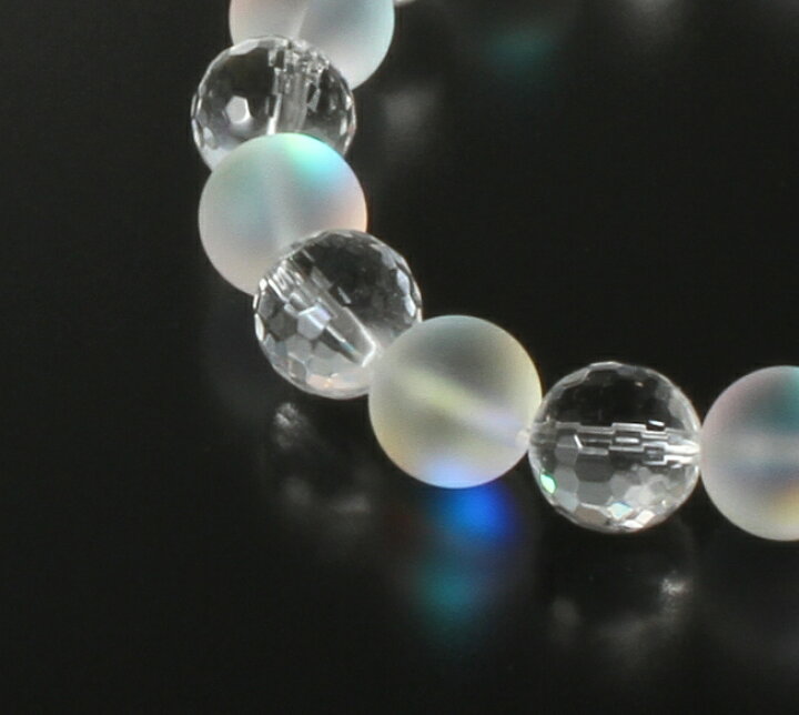 楽天市場】ルナフラッシュ水晶ブレス 白水晶 パワーストーン 