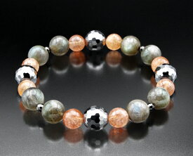 ストーンパワー・ゴルフブレス テラヘルツ ラブラドライト ブレスレット メンズ レディース 効果 ハンドメイド 浄化 種類 意味 アクセサリー