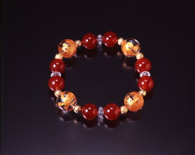 赤めのう四神メンズブレス　白水晶 赤メノウ パワーストーン ブレスレット 送料無料 メンズ レディース 効果 ハンドメイド 浄化 種類 意味 アクセサリー クリスタル 金運四神ブレス