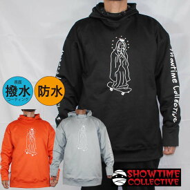 【クーポン有】【20%OFF】【ステッカー進呈】正規品 あす楽 防水 撥水 パーカー SHOWTIME COLLECTIVE グラトリ ボンデッド 撥水パーカー スノボ ウェア PO23-005 MARY マリア マリア様 スケボー スケート ミイラ ブランド耐水 ショータイム スノーボード