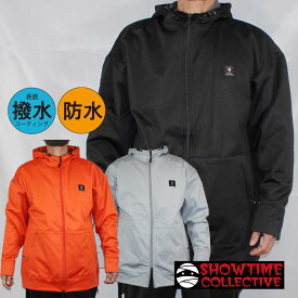 【40％OFF】 【ステッカー進呈】 正規品 防水 撥水 パーカー SHOWTIME COLLECTIVE グラトリ ボンデッド撥水 ZIP パーカー スノボ ウェア ZIP23-001 SOLID ジップパーカー ミイラ パーカー ブランド耐水 ショータイム スノーボード