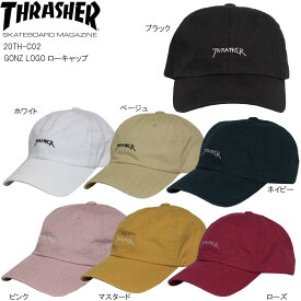 正規品 人気 スラッシャー 浅め ローキャップ CAP THRASHER 帽子 THR-C02 20TH-C02 GONZ LOGO キャップ マークゴンザレス ゴンズ 男女兼用 送料無料 ※沖縄は別途送料必要 ポイント消化