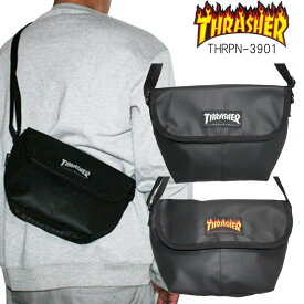 【クーポン有 】【30%OFF】正規品 あす楽 THRASHER スラッシャー ミニ ショルダーバッグ かばん THRPN-3901 ミニショルダーバッグ サコッシュ メンズ 男性 女性 レディース キッズ 子供 アウトドア OUTDOOR 自転車 バイク フェス 黒 ブラック THRPN3901 新入学 新生活 新学期