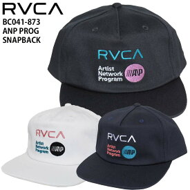 【30%OFF】正規品 RVCA ルーカ キャップ 平ツバ CAP 帽子 BC041-873 ANP PROG SNAPBACK キャップ ロゴ ルカ 人気 ブランド メンズ フラットバイザー 送料無料 BC041873 サーフィン スケートボード 横乗り