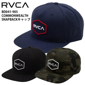 【クーポン有】【10％OFF】正規品 あす楽 RVCA ルーカ 平ツバ キャップ CAP 帽子 BD041-905 COMMONWEALTH SNAPBACK BD041905 ロゴ ルカ 人気 ブランド メンズ フラットバイザー フラットバイザーサーフィン スケートボード 横乗り 送料無料