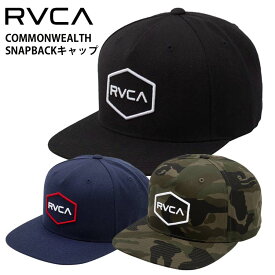 【クーポン有】【10％OFF】正規品 あす楽 RVCA ルーカ 平ツバ キャップ CAP 帽子 BE041-918 COMMONWEALTH SNAPBACK BE041918 ロゴ ルカ 人気 ブランド メンズ フラットバイザー フラットバイザーサーフィン スケートボード 横乗り 送料無料