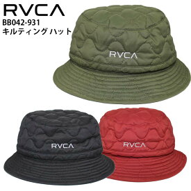 【クーポン有】【50%OFF】正規品 あす楽 RVCA ルーカ キルティング ハット BB042-931 ロゴ ブランド ルカ 人気 キルティングハット バケットハット アウトドア 刺繍 ナイロン サーフィン スケートボード スノーボード スノボ スケボー サーファー スケーター BB042931