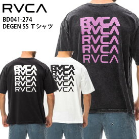 【クーポン有】【20％OFF】あす楽 正規品 RVCA ルーカ メンズ 半袖 Tシャツ BD041-274 DEGEN SS TEE BD041274 ルカ 半袖Tシャツ ロゴ サーフ スケボー スノボー スケートボード ブランド 2023