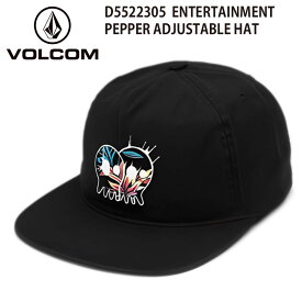 【クーポン有】【10%OFF】正規品 あす楽 VOLCOM ボルコム メンズ 平ツバキャップ CAP 帽子 D5522305 ENTERTAINMENT PEPPER ADJUSTABLE HAT ロゴ 平ツバ キャップ ヴォルコム 人気 ブランド ロゴ フラットバイザー サーフィン スケートボード 送料無料