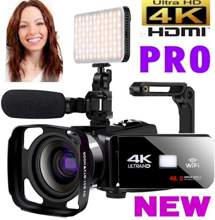 楽天市場】4Kデジタルビデオカメラ フルセット 最新 プロ 高画質 小型 
