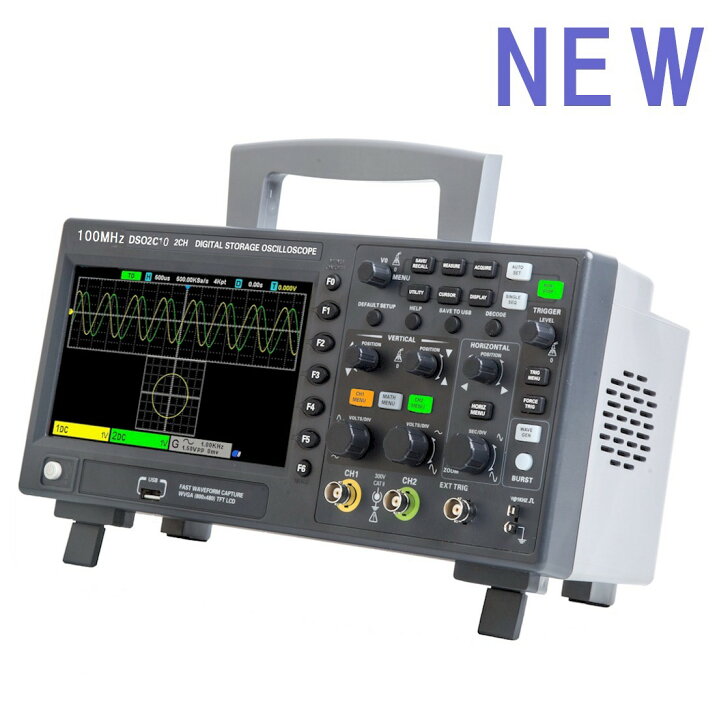 【電子工作】オシロスコープも入ってる小さくて高性能な2in1テスター DSO-TC2 | オシロスコープ DSO4072C / DSO4102C / DSO4202C 2チャンネルオシロスコープ+信号発生器 機能信号発生器 | ZHELLY