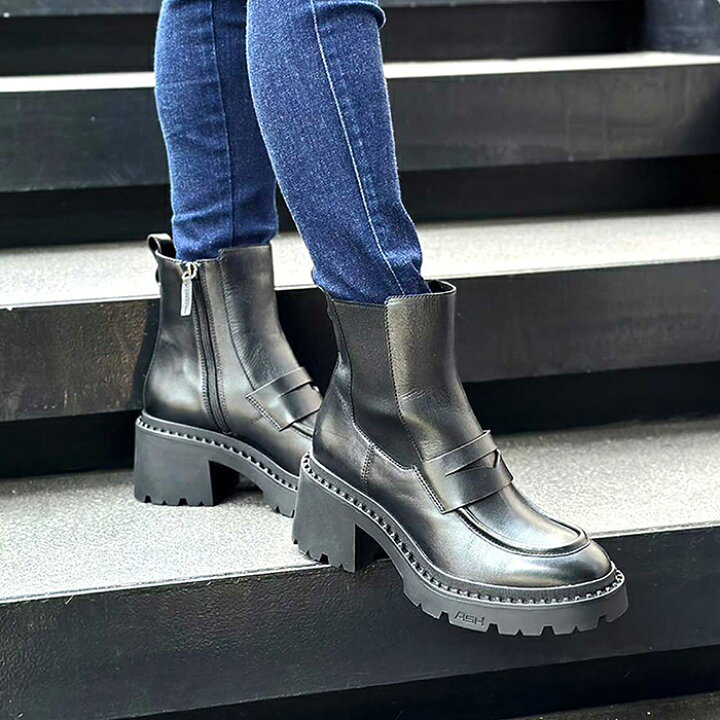 楽天市場】アッシュ サイドゴアブーツ ASH NAK ローファーチャンキー  