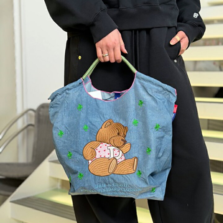 Ball&Chain ダブルスタンダード コラボ ショルダーバッグ Dベア刺繍 