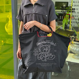 【新作】ダブルスタンダードクロージング×ボールアンドチェーン ショッピングバッグ DOUBLE STANDARD CLOTHING×Ball&Chain ロープベア Lサイズ エコバッグ トートバッグ ダブスタ ブラック【2025秋冬】