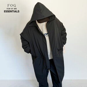 �G�t�I�[�W�[ �G�b�Z���V�����Y �t�[�f�b�h �p�[�J�[ FOG ESSENTIALS FEAR OF GOD HOODED PARKA �t�[�f�B �W���P�b�g�p�[�J�[ �e�b�N�i�C���� �����Y VINTAGE BLACK�y5F�z