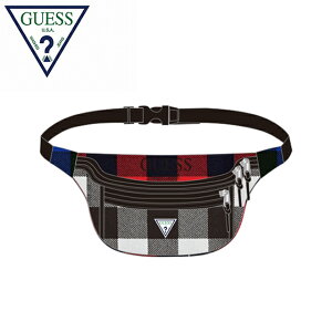 �ySALE/50%OFF�z�Q�X�O���[�����[�x�� �E�G�X�g�o�b�O GUESS GREEN LABEL CHECKED FANNY PACK �E�G�X�g�|�[�` �t�@�j�[�p�b�N �`�F�b�N�� GRFW19-041 �}���`�J���[�y�A�C�A�����K�戵�X�z�y9F�z