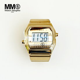 【SALE/30%OFF】エムエム6 メゾンマルジェラ × タイメックス リングウォッチ MM6 Maison Margiela × Timex Timex × MM6 T80 Ring Watch Size M/L コラボ デジタルウォッチ レトロ 時計 ゴールド【マルタンマルジェラジャパン正規取扱店】【5F】