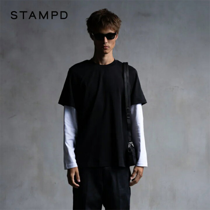 楽天市場】スタンプド ダブルレイヤーLSリラックスTシャツ STAMPD