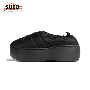 スブ ウィンターシューズ SUBU VAMP PLATFORM BLACK ヴァンプ プラットフォーム ブラック 秋冬サンダル シューズ 厚底ソール 暖かサンダル メンズ レディース ブラック【2025秋冬】