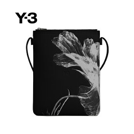 ワイスリー フローラルクロスボディー Y-3 Y-3 FLR X BODY ショルダーバッグ ショルダーポーチ カウレザー BLACK ブラック【アントラクト正規取扱店】【2024春夏】