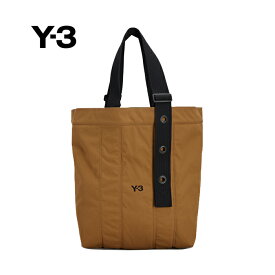 ワイスリー トートバッグ Y-3 Y-3 TOTE リサイクルポリエステル ジップポケット 大容量 カバン BROWN DESERT ブラウン【アントラクト正規取扱店】【2024春夏】