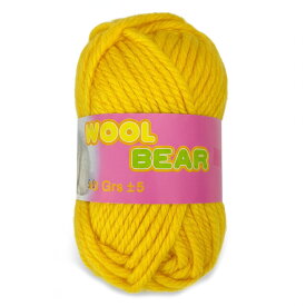 Bear Yarn ベアヤーン アクリル100％ 練習用・教育用 クリアランス毛糸 50g 約30m｜かぎ針・棒針 編み物 初心者 ハンドメイド 手芸材料