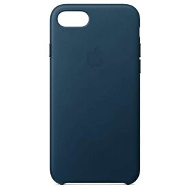 Apple純正　iPhone8用　レザーケース　コスモスブルー　MQHF2FE/A　新古品　 Leather Case Cosmos Blue　アイフォンケース　青