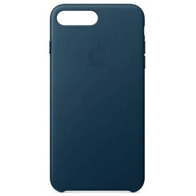 Apple純正　iPhone8 Plus用　レザーケース　ミッドナイトブルー　MQHL2FE/A　新古品　 Leather Case Midnight Blue　アイフォンケース　青