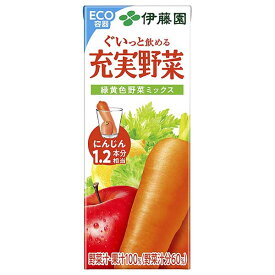 伊藤園 充実野菜 緑黄色野菜ミックス [紙パック] 200ml x 48本[2ケース販売] 送料無料(沖縄対象外) [伊藤園 日本 飲料 野菜ジュース 61128] ギフト プレゼント 敬老の日