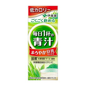 伊藤園 毎日1杯の青汁 豆乳ミックス [紙パック] 200ml x 72本[3ケース販売] 送料無料(沖縄対象外) [伊藤園 日本 飲料 野菜ジュース 60646] ギフト プレゼント 敬老の日