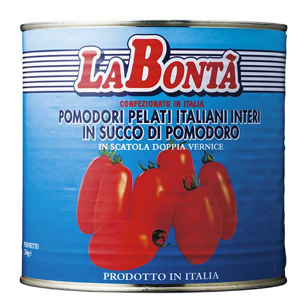 トマト缶 Canned tomatoes 10%OFF 限定特価 人気ブランド多数対象 期間限定 ラボンタ ホールトマト 缶 2.55kg 2550g x プレゼント イタリア トマト 6個 本州のみ モンテ 敬老の日 ギフト ケース販売 012000 送料無料